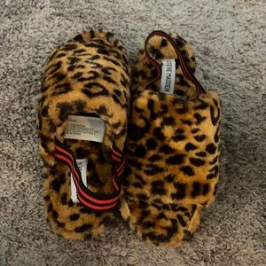 Leopard slipper sandal